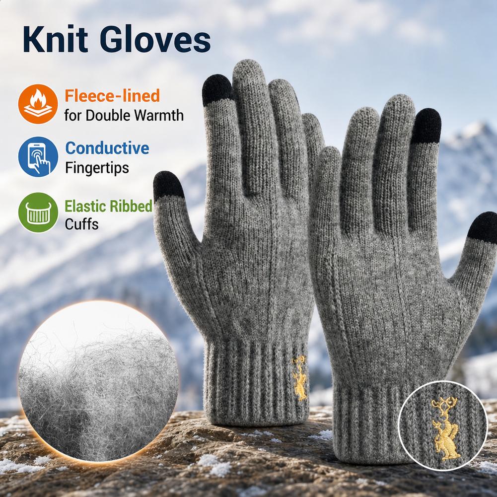 Winter gebreide handschoenen m - Wool Glove Lined recensie en prijs