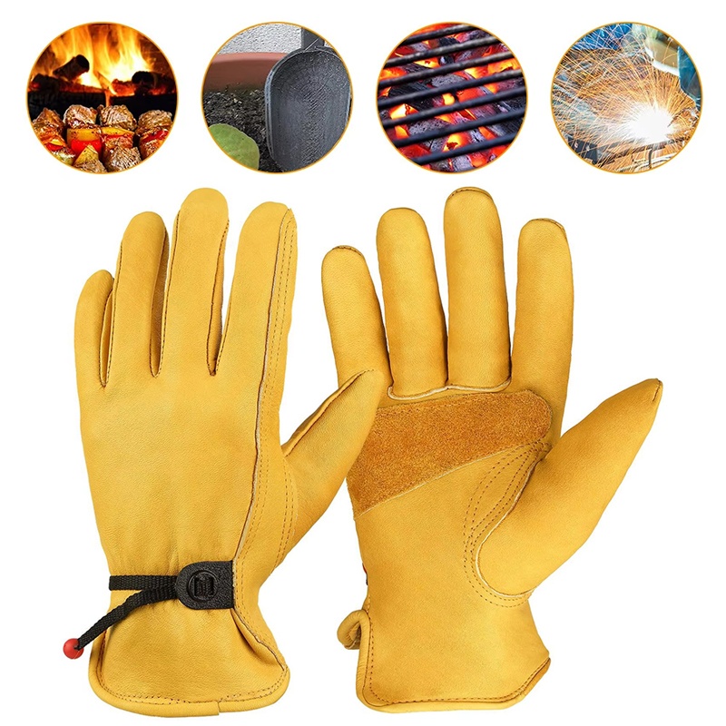 1 paar leren werkhandschoenen, - Leather Driving Glove recensie en prijs